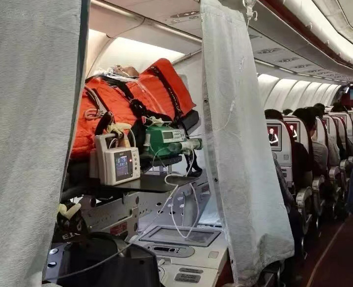 富宁xian跨国医疗包机、航空担架
